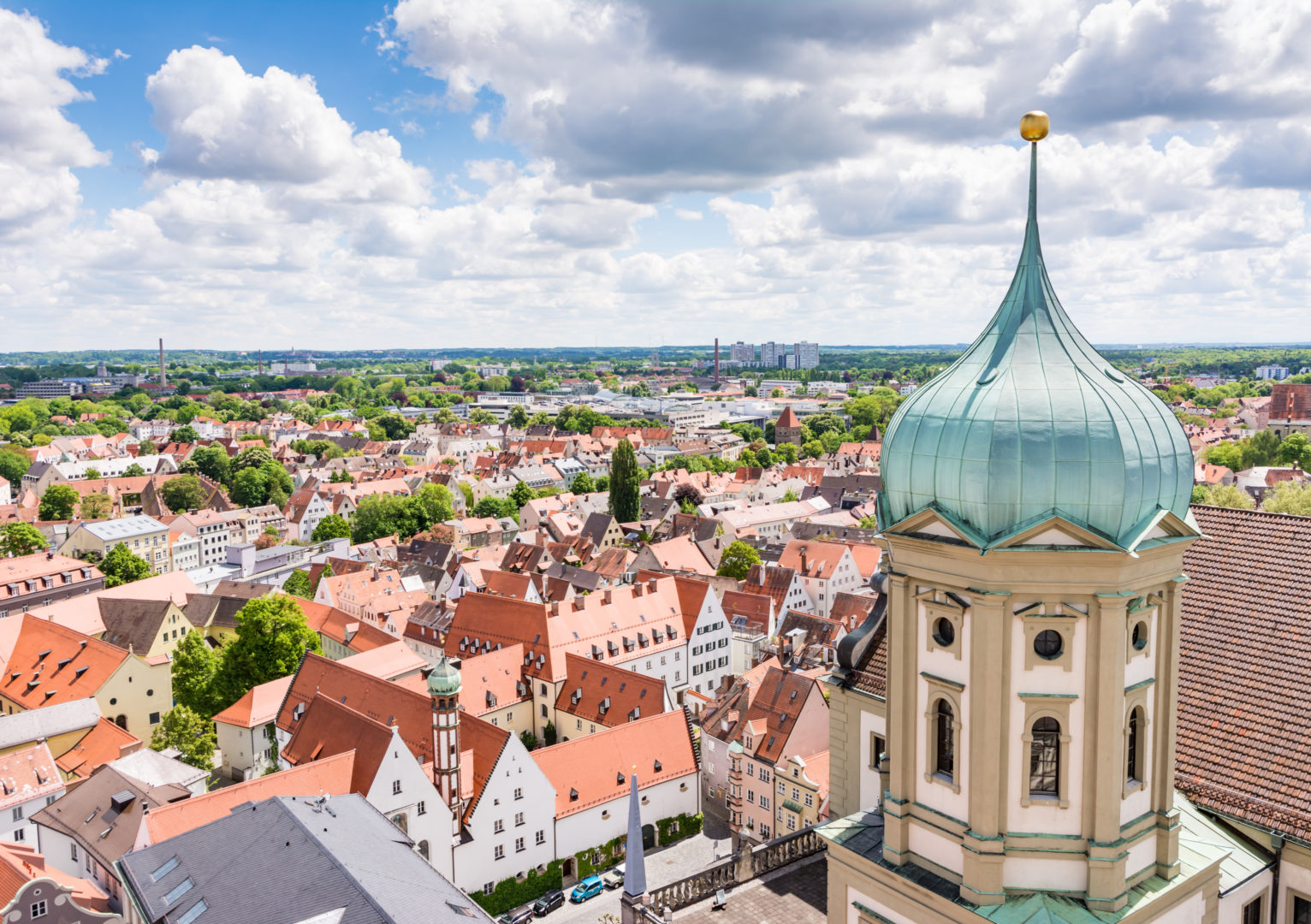 Panoramablick über Augsburg