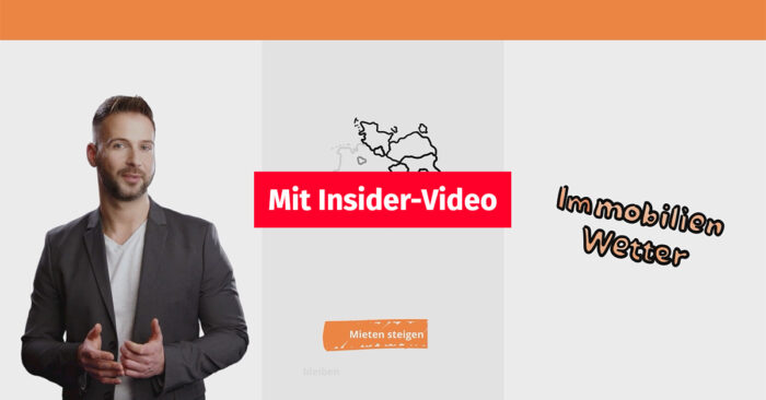 Mieten steigen weiter Ein Mann steht links im Bild und erklärt die aktuelle Lage an den Immobilienmärkten, im Hintergrund erscheinen Grafiken zu seinem Vortrag | Mieten steigen weiter