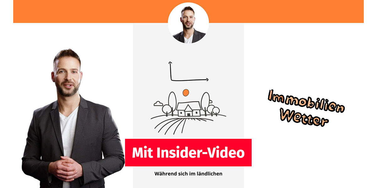 Das Immobilien-Wetter bleibt unbeständig Mann steht vor Leinwand und erklärt die Entwicklung der Immobilienmärkte in Deutshland | Das Immobilien-Wetter bleibt unbeständig