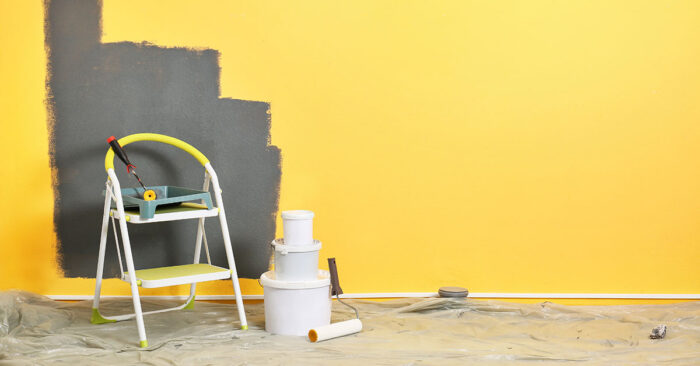 Eine Fotografie einer Renovierung