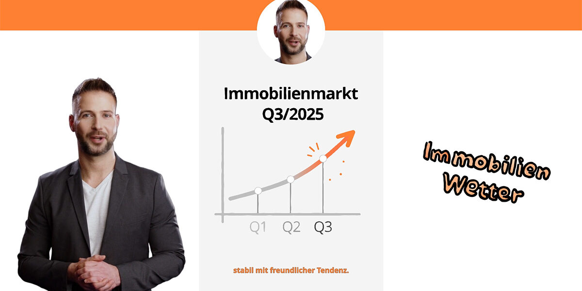 Video: ImmobilienWetter – Keine einheitliche Großwetterlage Ein Teaser für das Immowetter, ein Moderator, der das Immobilien-Wetter ansagt