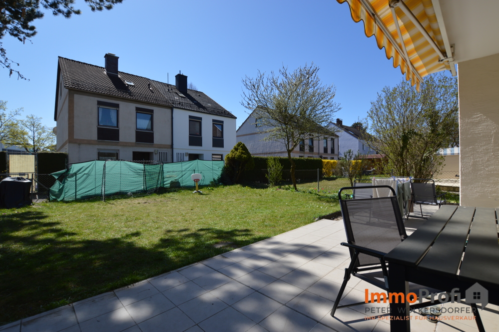 Ansicht Terrasse und Garten