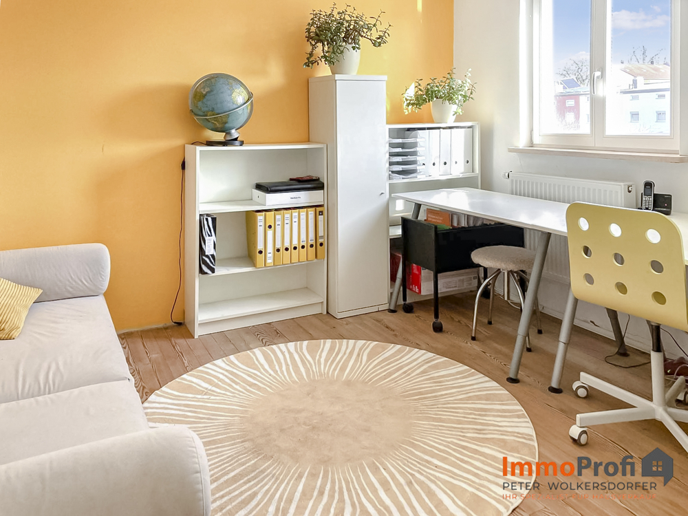 Büro eingerichtet